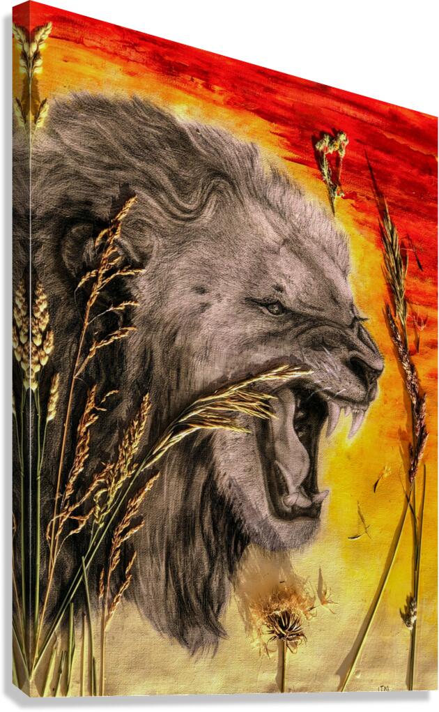Shumba The Lion | | Contemporary African Art | Petey Art