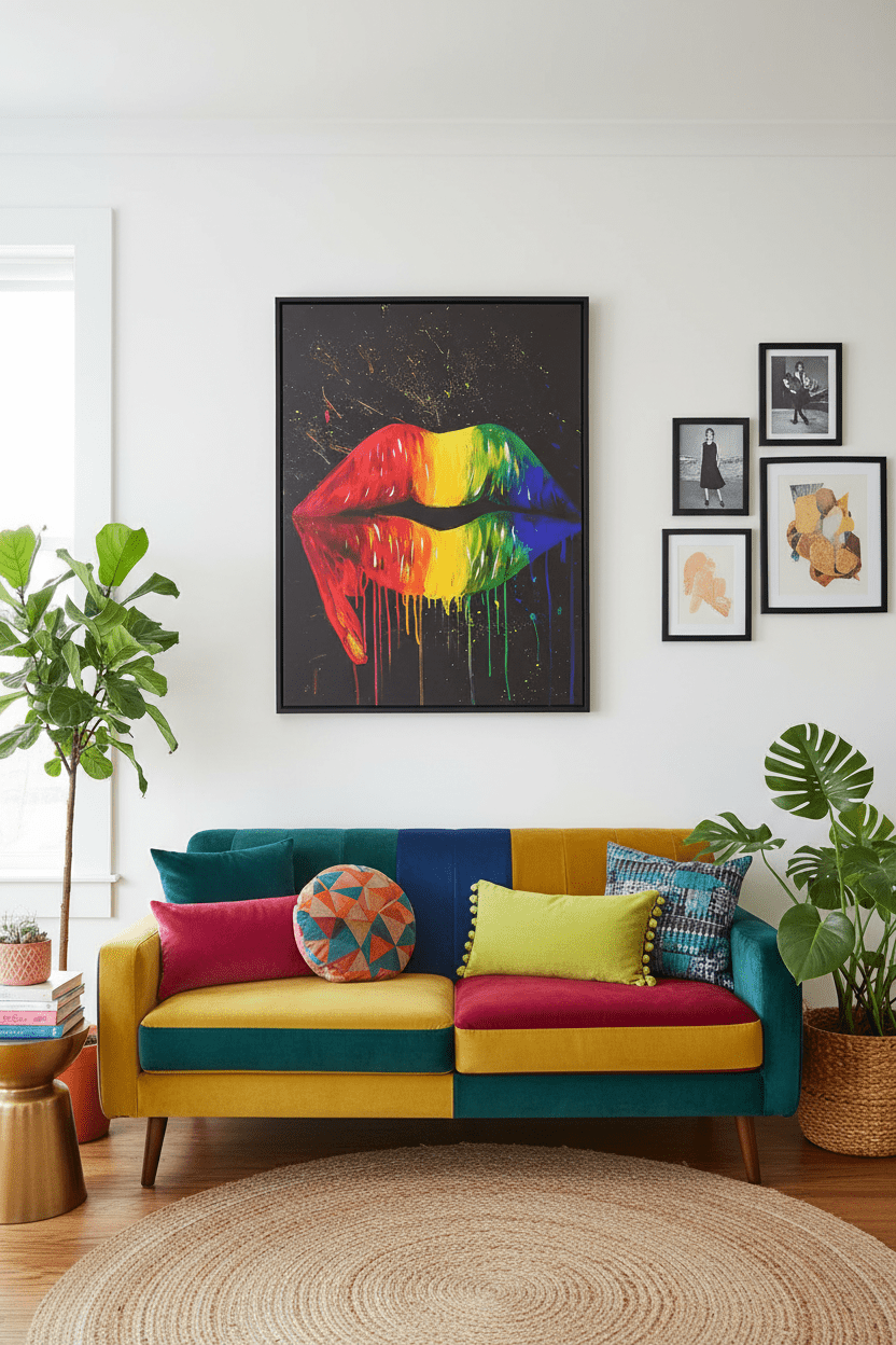 Speak In Colour | Bold Colourful Wall Art Print | | Contemporary African Art | Petey Art
