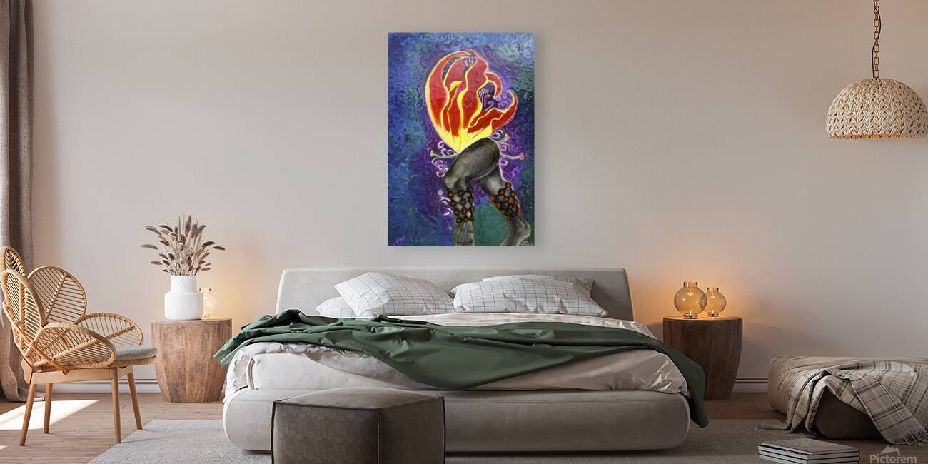 Spores Of Summer: Dancing Lily | | Contemporary African Art | Petey Art