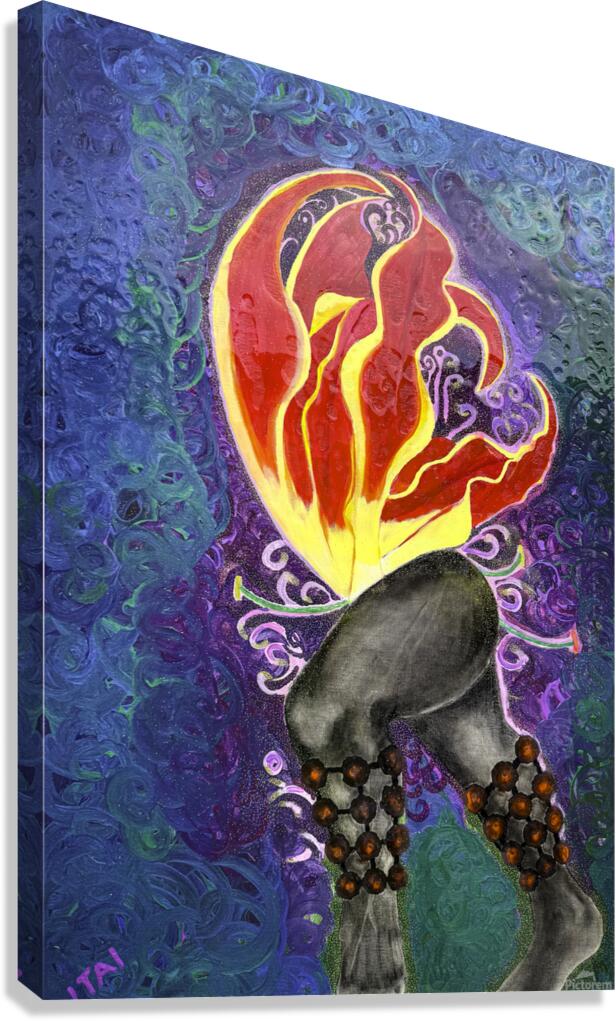 Spores Of Summer: Dancing Lily | | Contemporary African Art | Petey Art