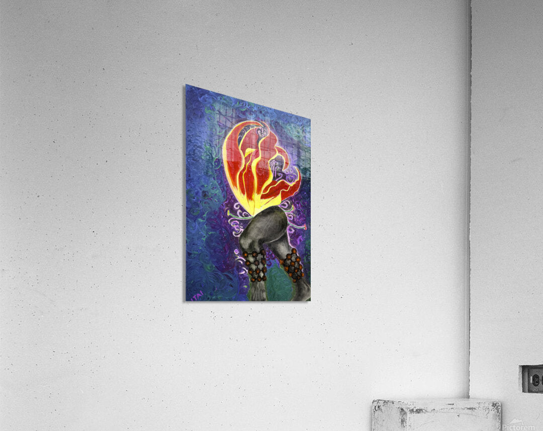 Spores Of Summer: Dancing Lily | | Contemporary African Art | Petey Art