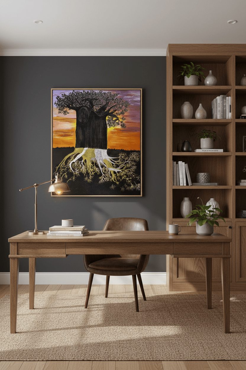 The Power Of Self | Inspirational Tree Wall Art Print | | Contemporary African Art | Petey Art
